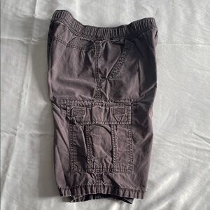 Boys Casual Cargo Shorts in Dark Brown